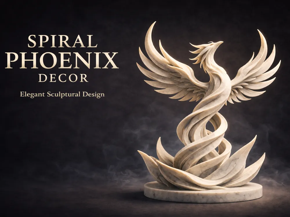 Spiral Phoenix Decor